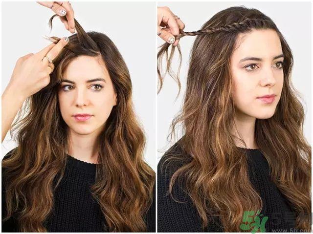 尴尬期刘海怎么编发?尴尬期刘海编法教学