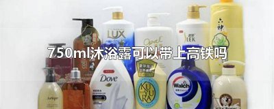 ​750ml沐浴露可以带上高铁吗多少毫升一瓶 750ml沐浴露可以带上高铁吗多少毫