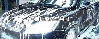 ​洗洁精能洗车用吗