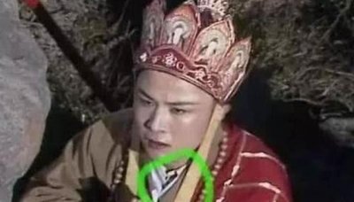 ​三张《西游记》的穿帮镜头！最后一张我没标注，你能找出来吗