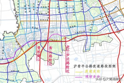 ​最新消息来了，沪青平公路青浦城区段南向改道规划方案来了