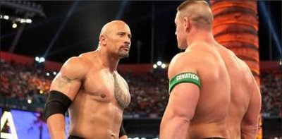 ​道恩强森wwe(巨石强森的WWE比赛)