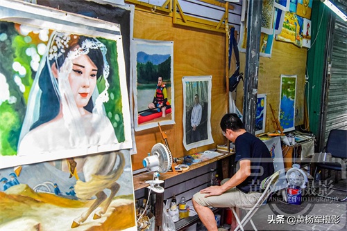 广东深圳大芬油画村，艺术气息浓郁全国最大的油画生产地，看啥样