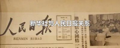 ​新华社与人民日报关系